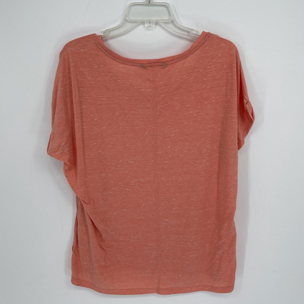 The North Face Women's Pink Stretch Slub Knit Cuffed Short Sleeve T-Shirt Size L - Picture 2 of 5